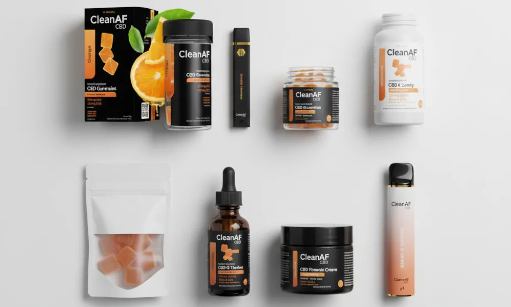 CleanAF CBD Product Range