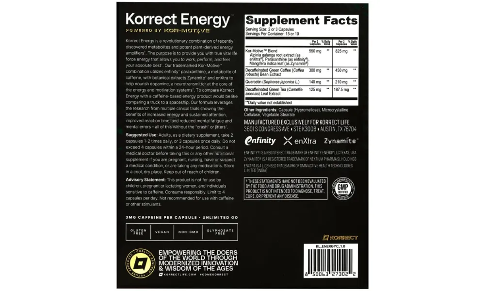 Korrect Life Review_ Ingredient Philosophy and Formulation Standards